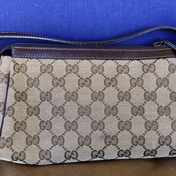 Authentic Gucci Abbey Pochette small Shoulder bag canvas vintage - Picture 2 of 14